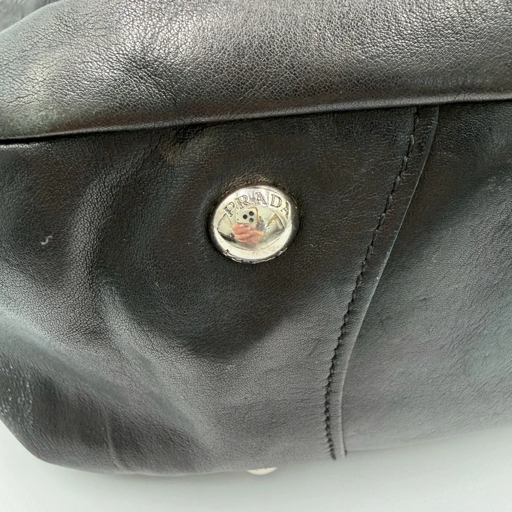 PRADA shiny calfskin hobo - Picture 5 of 13